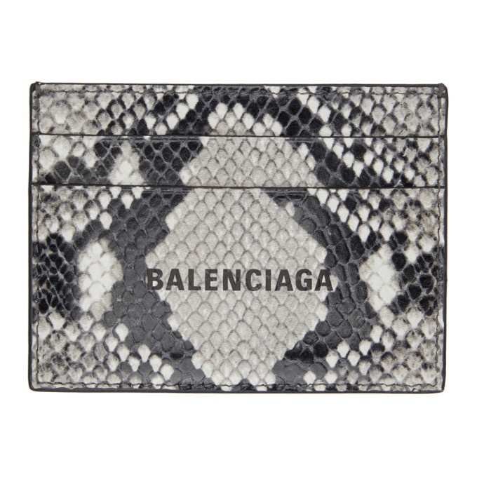 Photo: Balenciaga Black and White Snake Cash Card Holder