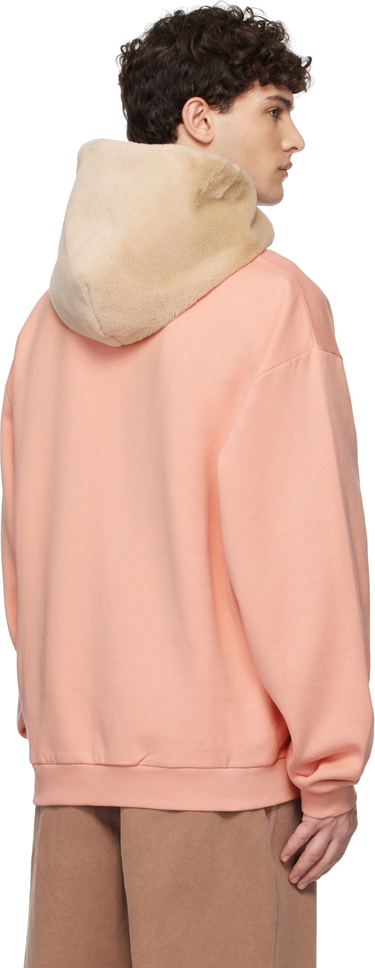 Marni Pink Brushed Organic Cotton Hoodie