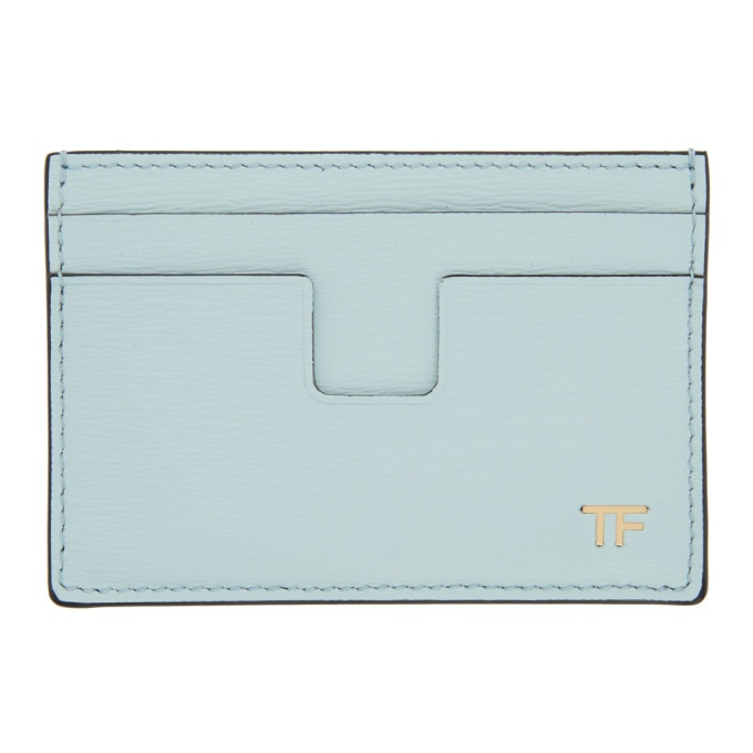Photo: TOM FORD Blue T-Line Classic Card Holder