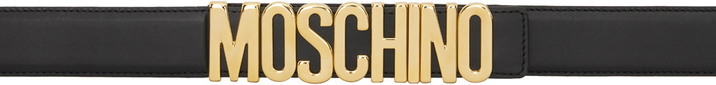Photo: Moschino Black Leather Belt