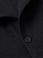 Anderson & Sheppard - Herringbone Wool Jacket - Blue
