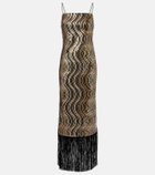 Taller Marmo Hemingway Disco sequined midi dress