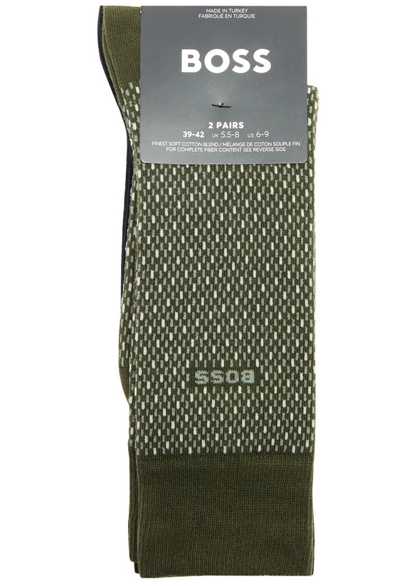Photo: Boss Jersey Socks set of two Green