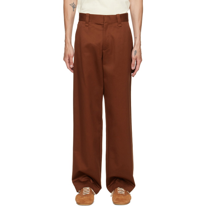 Photo: Helmut Lang Brown Chino Trousers