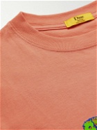 DIME - Socks Logo-Print Cotton-Jersey T-Shirt - Pink