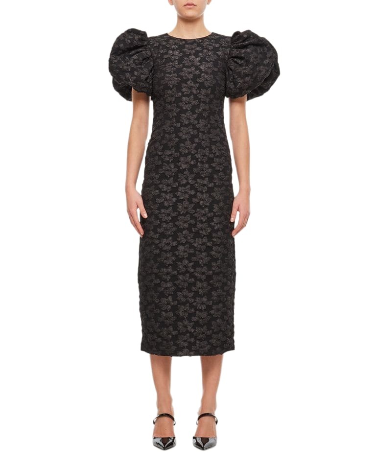 Rotate Birger Christensen Irina faux leather midi dress