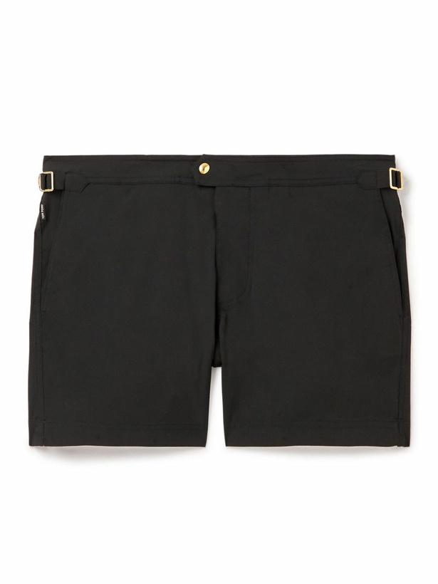 Photo: TOM FORD - Slim-Fit Short-Length Swim Shorts - Black