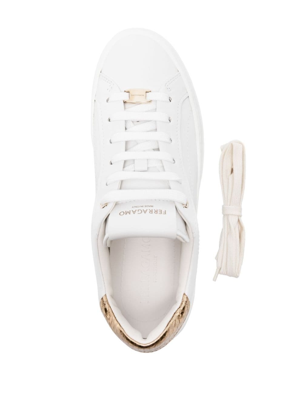 VIP【送料関税込】FERRAGAMO PLATFORM LEATHER SNEAKERS FERRAGAMO - Platform Leather Sneakers Salvatore Ferragamo
