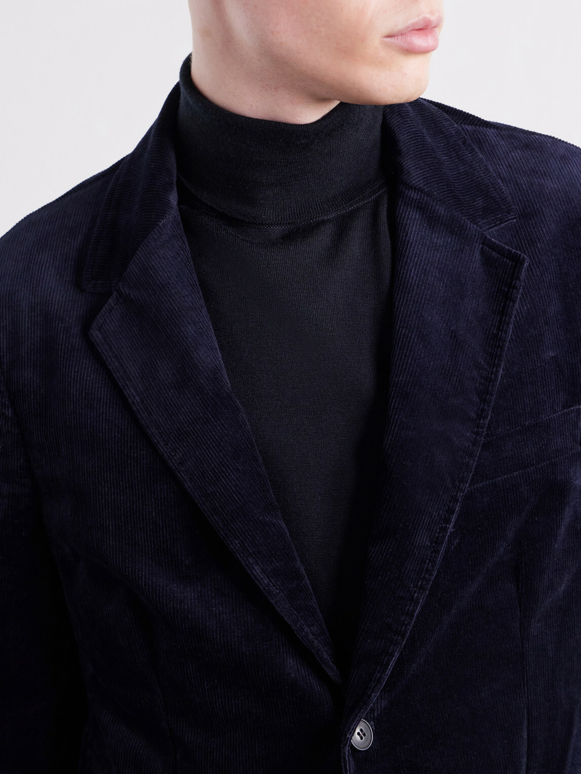 Sunspel - Cotton-Blend Corduroy Blazer - Blue