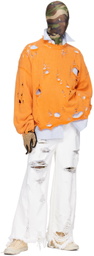 doublet Orange Destroyed Sweater