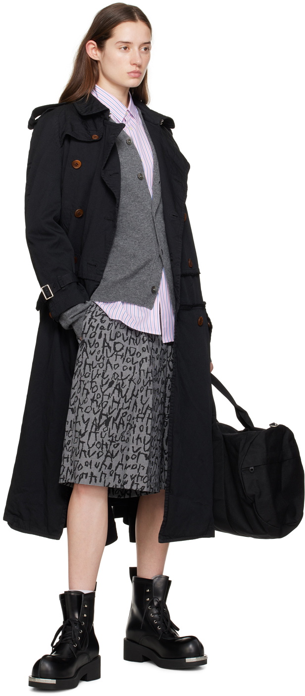 Comme des Garçons Shirt Gray Y-Neck Cardigan