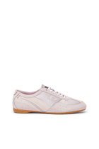Diesel D-Mile-Flat sneakers with suede overlays - Sneakers Womens in Pink