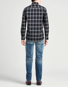 Burberry Mens Shirt in Midnight blue