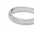 Gucci Women's Jewellery Tag Ring 4mm in Silver