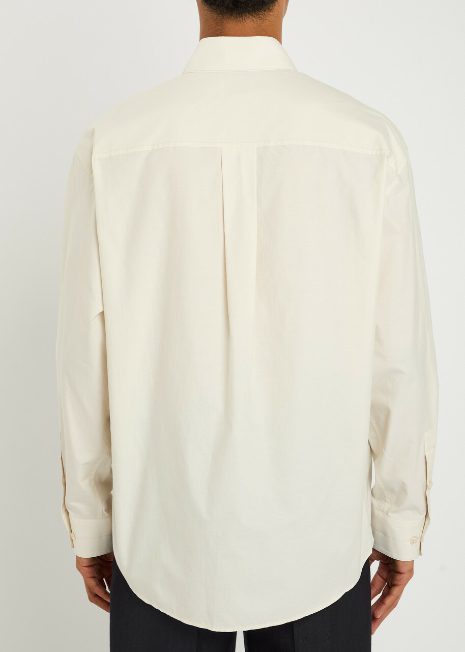 Lemaire Cotton and Silk-blend Shirt Cream