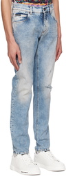 Dolce & Gabbana Blue Washed Jeans