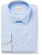 Paul Smith - Slim-Fit Cotton-Blend Poplin Shirt - Blue