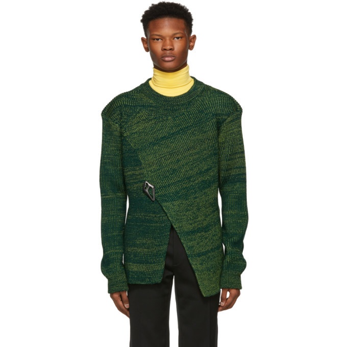 Photo: Namacheko Green Three Ply Asymmetric Sweater