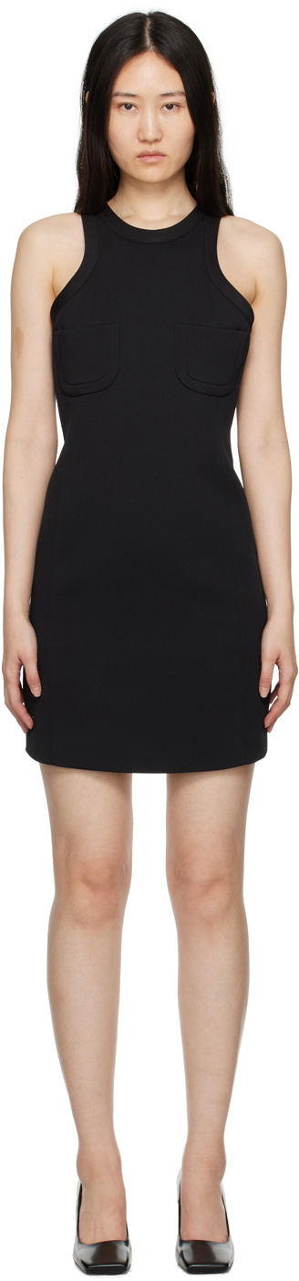 Recto Black Peony Minidress