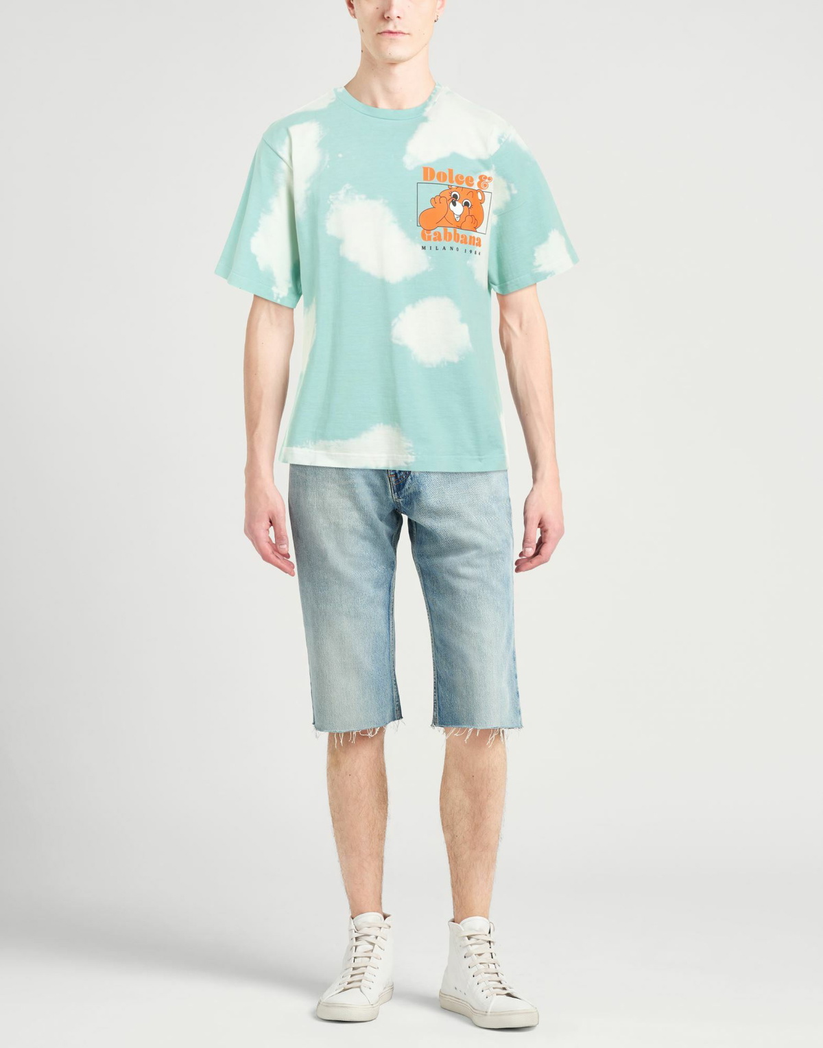 Dolce & gabbana Mens T-shirt Turquoise