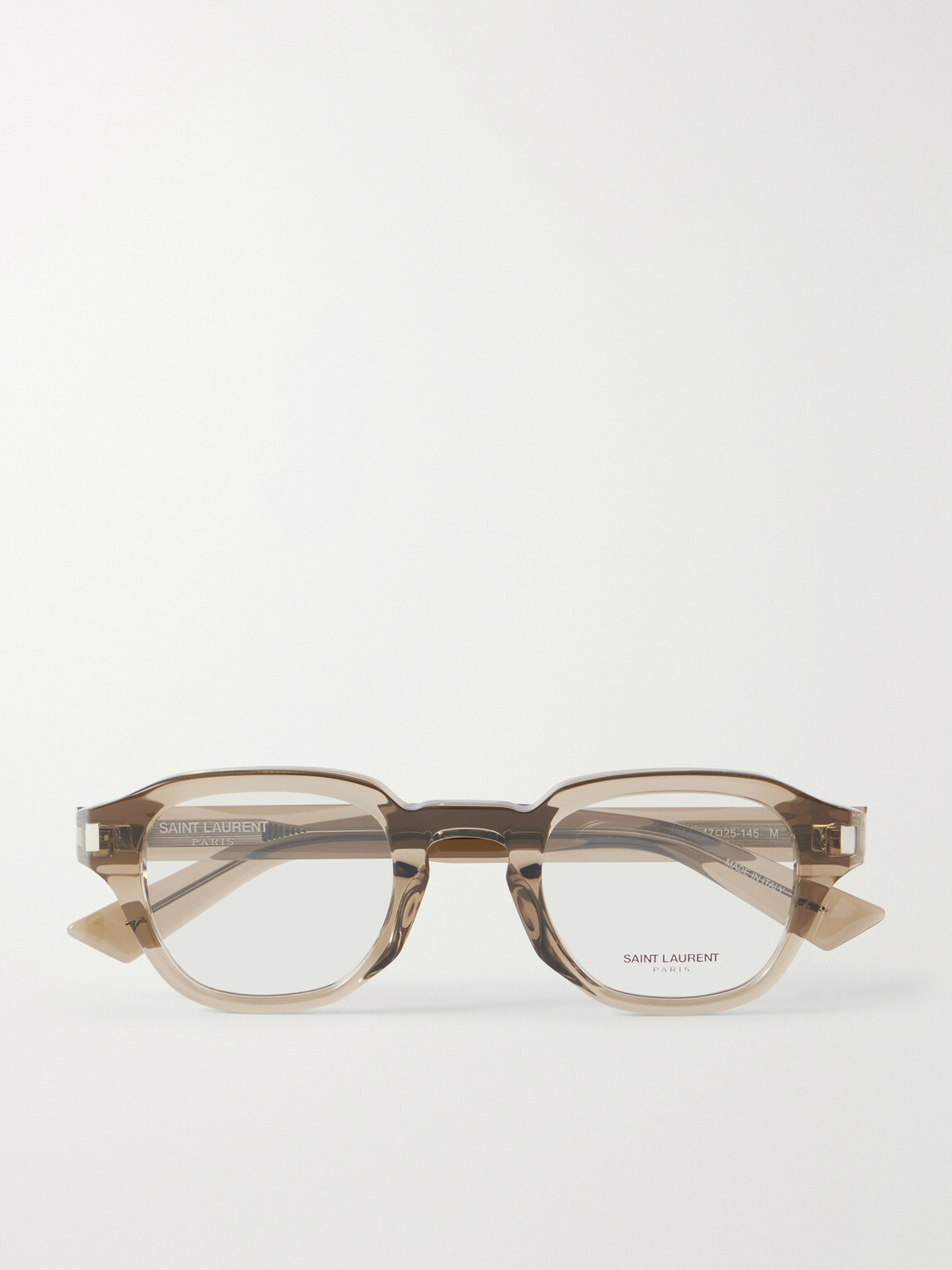 SAINT LAURENT - SL 946 OPT Round-Frame Recycled Acetate Glasses - Brown