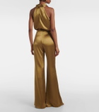 Galvan Atruvia satin wide-leg pants