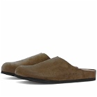 Woman by Common Projects Women's Suede Clog in Army Green