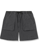 GENERAL ADMISSION - Logo-Embroidered Cotton and Nylon-Blend Cargo Shorts - Black
