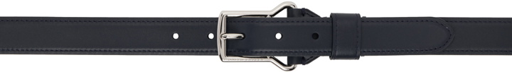 Photo: Ralph Lauren Purple Label Navy Pin-Buckle Belt