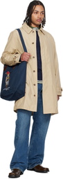 Polo Ralph Lauren Navy Polo Bear Canvas Shopper Tote