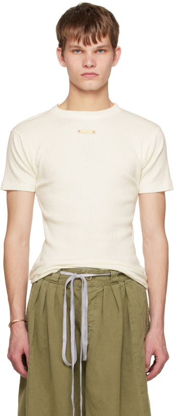 Photo: Maison Margiela White Ribbed T-Shirt