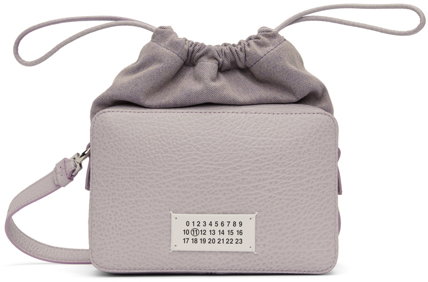 Maison Margiela Purple Logo Crossbody Bag
