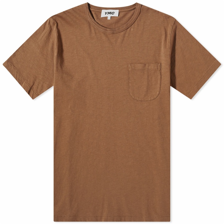 Photo: YMC Men's Wild Ones Pocket T-Shirt in Brown