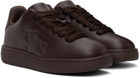 Burberry Brown Leather Box Sneakers