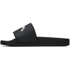 Palm Angels Black Curved Logo Slides
