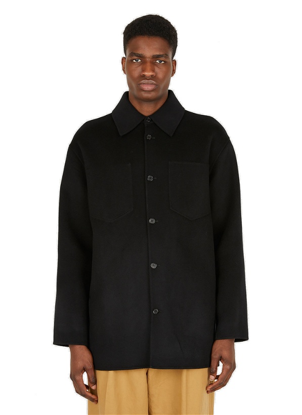 Photo: Wool Shirt Jacket in Black