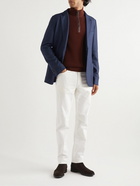 Loro Piana - Unstructured Silk and Cashmere-Blend Blazer - Blue