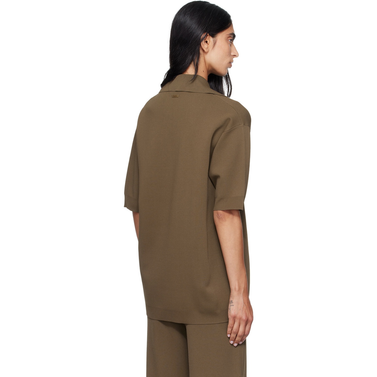 Max Mara Taupe Alpino Polo