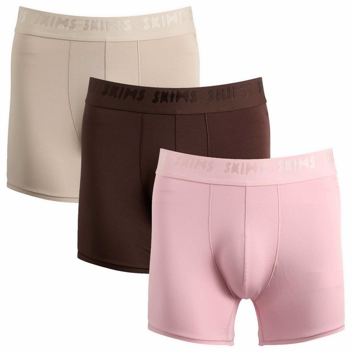 SKIMS Men's Stretch Boxer Brief 5" - 3-Pack in Halite Stone Multi
