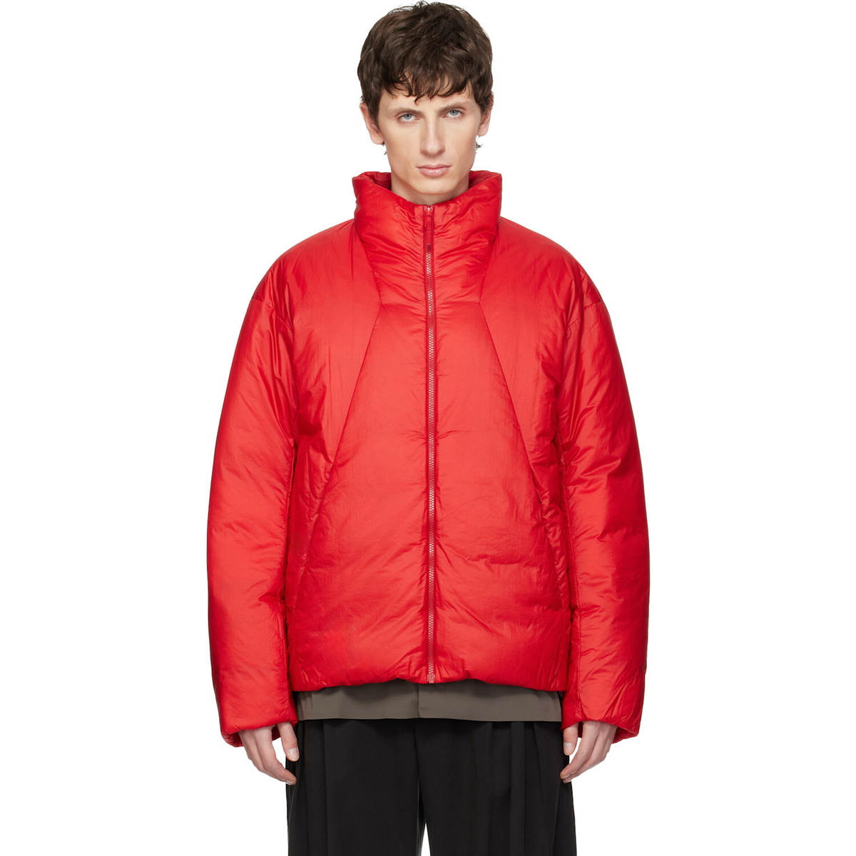 Veilance Red Conduit Down Jacket