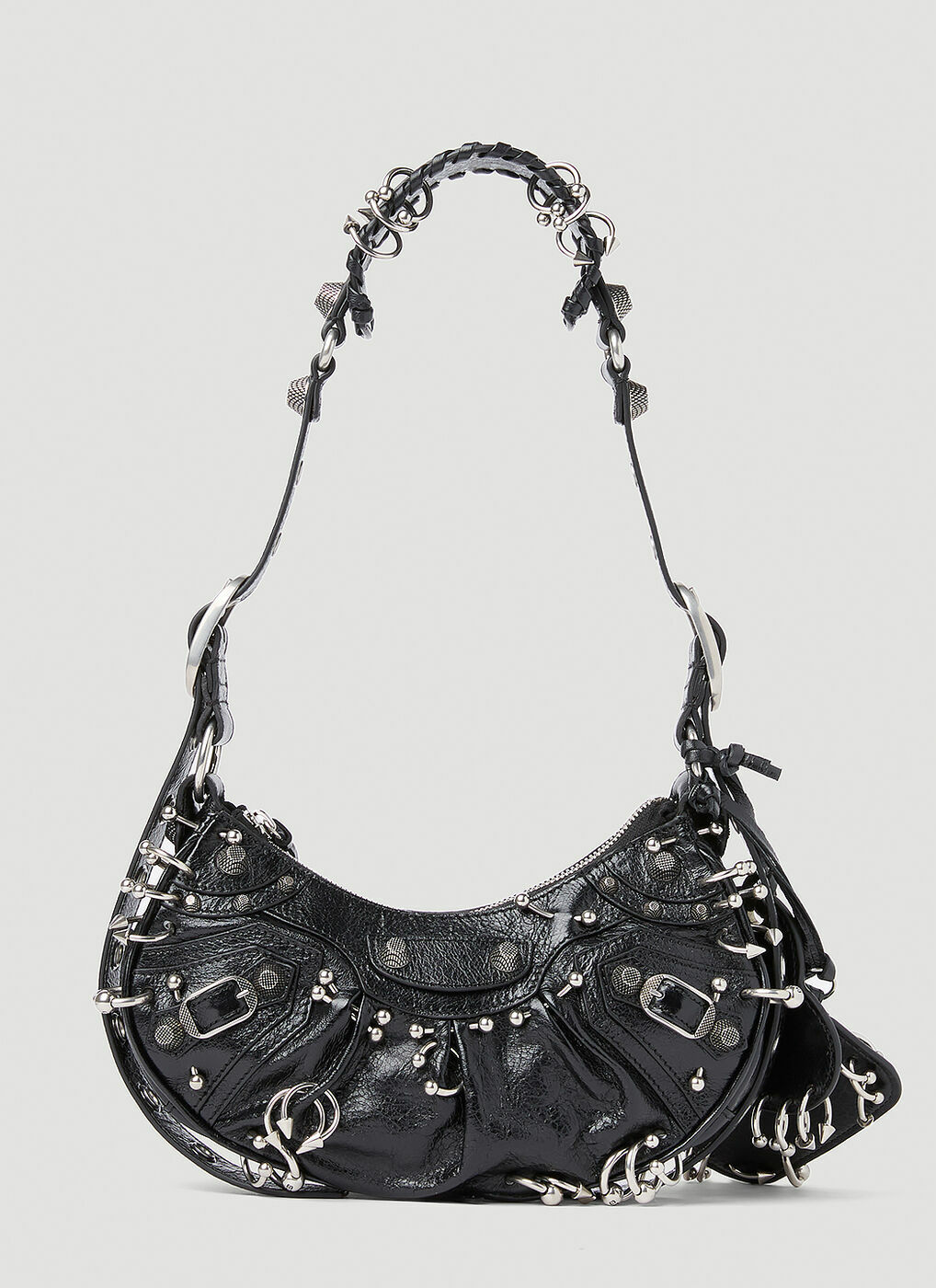 ショルダーバッグ・ポシェット BALENCIAGA LE CAGOLE XS SHOULDER BAG BLACK SILK SATIN Balenciaga - Le Cagole XS shoulder bag black - The Corner