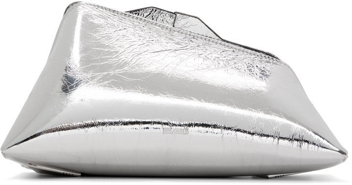 Photo: The Attico Silver '8.30 PM' Oversized Clutch