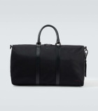 Kiton Leather-trimmed duffel bag