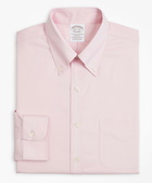 Brooks Brothers Men's Stretch Soho Extra-Slim-Fit Dress Shirt, Non-Iron Pinpoint Button-Down Collar | Pink