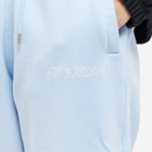 Air Jordan Men's W Wordmark Fleece Sweat Pant in Ice Blue/Sail