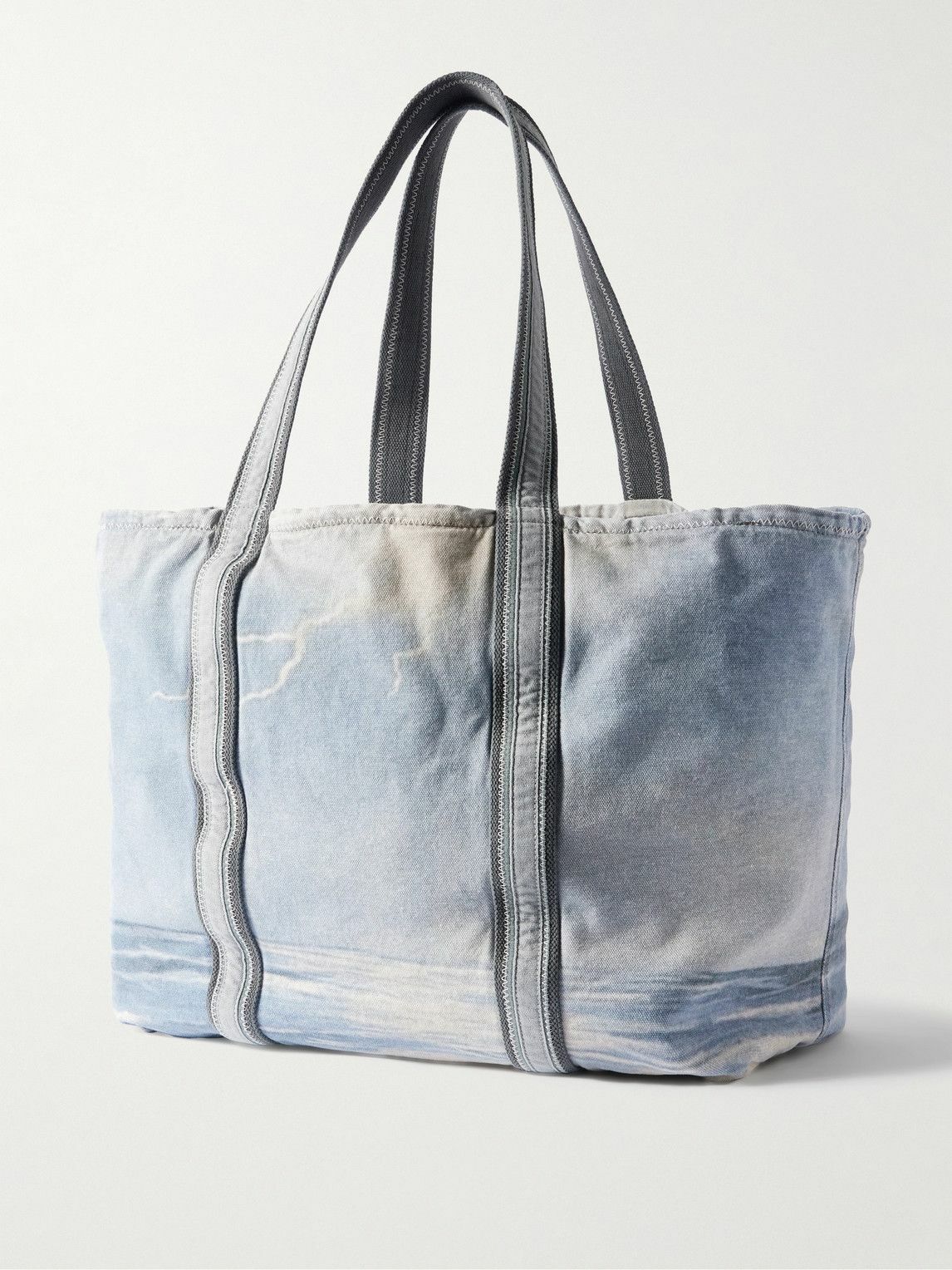 ERL - Venice Logo-Appliquéd Denim Tote Bag