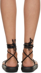 Ancient Greek Sandals Black Diakopes Comfort Sandals