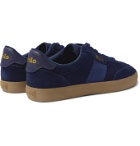 POLO RALPH LAUREN - Court Striped Suede Sneakers - Blue