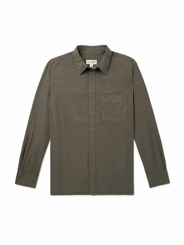 Photo: Nili Lotan - Finn Cotton Oxford Shirt - Brown