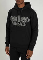 Versace Logo-printed Cotton Sweatshirt Black